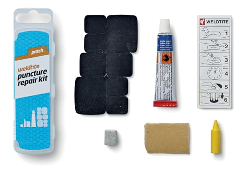 WELDTITE Puncture Repair Kit for Bike Tyre Inner Tubes... - Sports & Fitness en promo à 2.49€