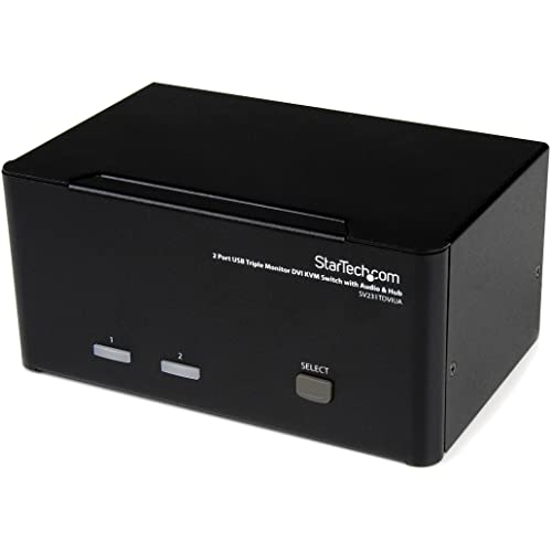 StarTech.com Conmutador Switch KVM de 2 Puertos Vídeo DVI 3... - High-Tech & Électronique Amazon Espagne à 218.94€