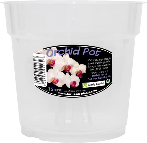 Pot à orchidée Transparent 15 cm - Jardin & Extérieur Amazon France à 2.84€