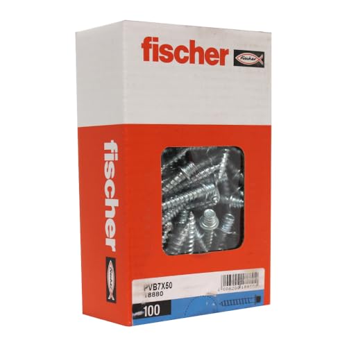 Patte à vis bois PVB 7 x 50 boite de 100 FISCHER - 18880 - Bricolage & Outils en promo à 9.14€