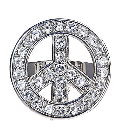 Bague Hippie Peace and Love - Jouets & Jeux Amazon France à 1.65€