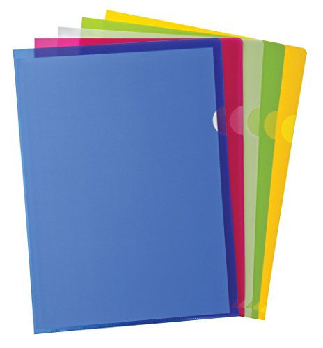 Poly Project Pocket, Letter Size, Assorted Colors, 10/Pack... - Fournitures Bureau en promo à 7.70€