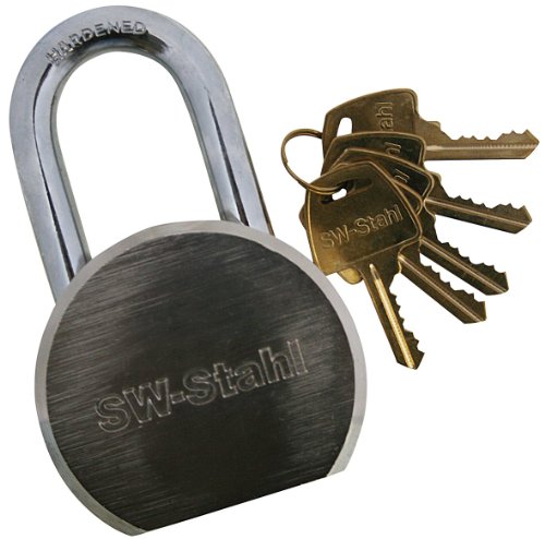 SW-Stahl Sicherheitsvorhangschloss 50 mm mit 5 Schlüsseln... - Maison & Cuisine Amazon Allemagne à 16.83€