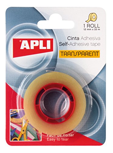 APLI 11517 - Nastro adesivo celo trasparente 12 mm x 33 m - Nouvelle promo Amazon à 2.66€