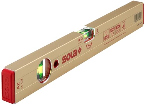 Sola 1160701 "AZ 50" Spirit Level, Gold, 50 cm - Maison & Cuisine en promo à 14.49€