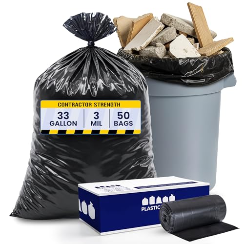 Bolsas negras para contratistas, 33 x 39, 33 galones, 3.0... - Amazon Espagne à 18.65€