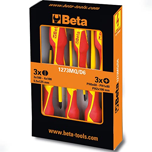Beta 12730851 Model 1273 MQ/D6 Screwdrivers for Cross Head... - Maison & Cuisine Amazon Royaume-Uni à 45.88€