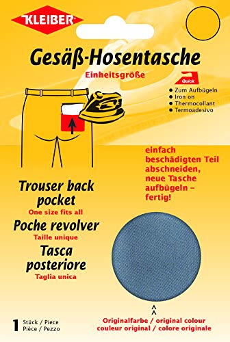 Kleiber - Tasca Posteriore Sostitutiva termoadesiva, Grigio... - Mode & Vêtements Amazon Italie à 7.42€