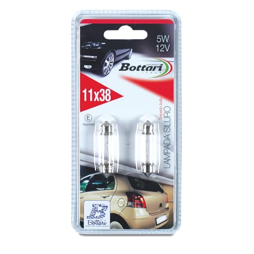 Bottari 30163 Soffittenlampen 12V 5W 11x38 mm, 2 Stück... - Home & Kitchen Amazon Germany à 2.99€