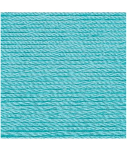 Rico – Creative Pelote à tricoter coton Aran – Turquoise –... - Loisirs Créatifs Amazon France à 2.44€