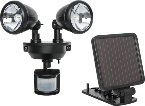 MAXSA 44215 Solar Motion Activated Dual Head Light in Black... - Maison & Cuisine Amazon Royaume-Uni à 32.45€