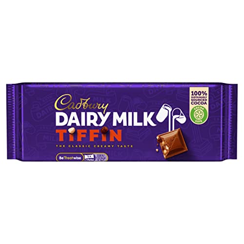 Cadbury Dairy Milk Tiffin Bar, 53 g - Épicerie Amazon Royaume-Uni à 1.10€
