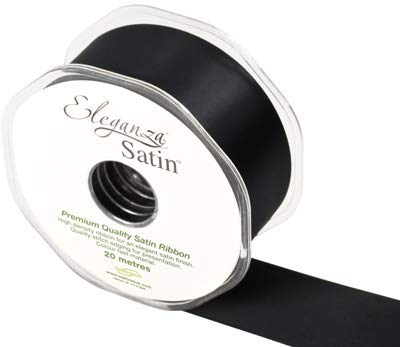 Eleganza Premium Quality Ribbon, Satin, Black, 11 x 11 x 4... - Maison & Cuisine en promo à 7.39€