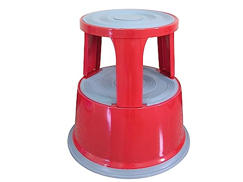 Q-Connect Red Metal Step Stool - Bricolage & Outils Amazon Royaume-Uni à 25.39€