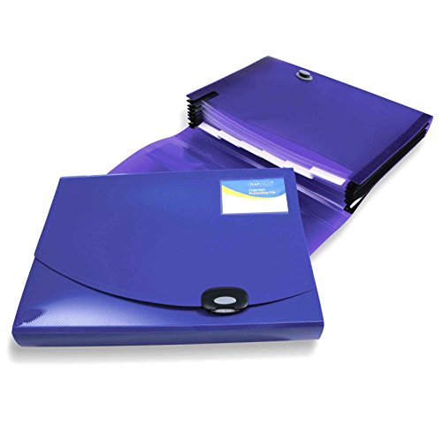 Rapesco 0675 Fächermappe, 7-Teilig, A4+, Blau - Fournitures Bureau en promo à 7.43€