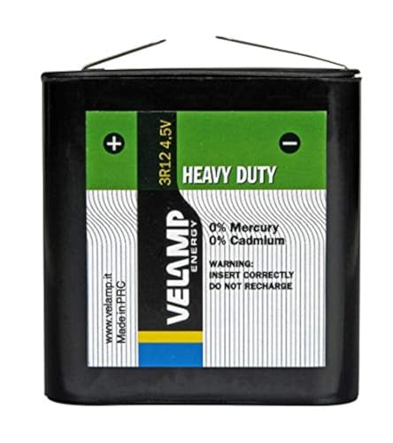 Velamp 3R12/1BP Pila 3R12 Batería plana de 4.5V, tecnología... - Auto & Moto Amazon Espagne à 3.90€