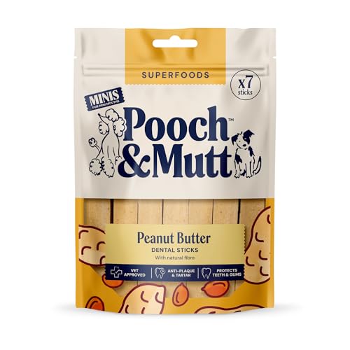Pooch & Mutt - Peanut Butter Dog Dental Sticks (Small... - Home & Kitchen Amazon UK à 2.70€