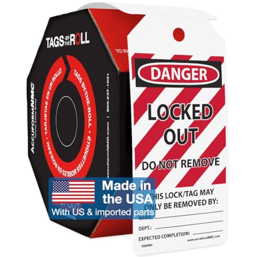 Accuform Signs TAR480 Etiquetas de bloqueo By-The-Roll... - Fournitures Bureau Amazon Espagne à 112.84€