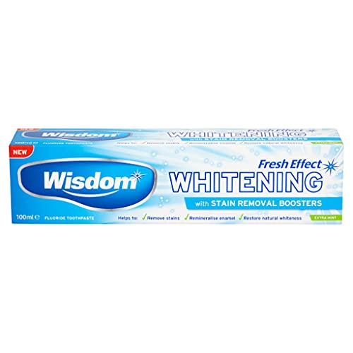 Wisdom Fluoride Toothpaste Fresh Effect Whitening, Extra... - Beauté & Parfums Amazon Royaume-Uni à 1.35€