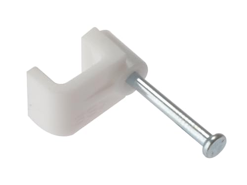 ForgeFix Cable Clips - Flat | 1.0mm | White Plastic Clip... - Maison & Cuisine Amazon Royaume-Uni à 2.40€