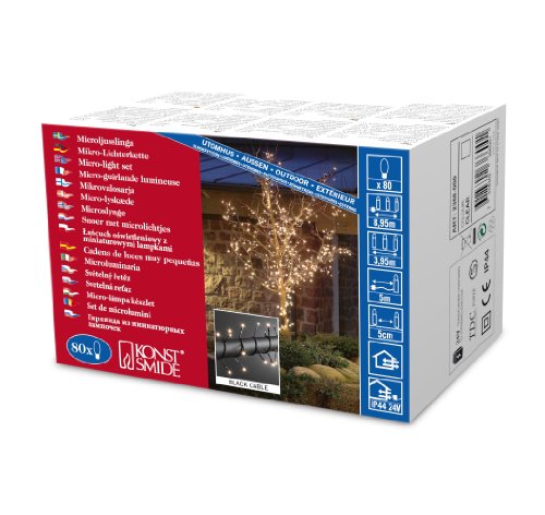 Konstsmide 2366-000 Microlight Lichterkette / für Außen... - Maison & Cuisine Amazon Allemagne à 15.05€