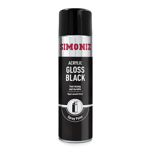 Simoniz Gloss Black Spray Paint, Easy To Use Black Aerosol... - Auto & Moto Amazon Royaume-Uni à 3.49€