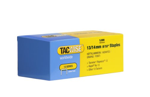 Tacwise 0236 Type 13/12 mm Galvanised Staples, Pack of 5000 - Fournitures Bureau Amazon Italie à 8.46€