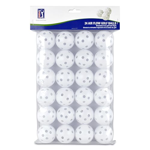 PGA Tour Air Flow Lot de 24 balles de golf d’entraînement... en promo à 8,42€ (-40%) sur Amazon FR
