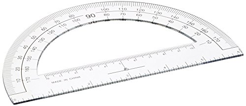 Sparco Plastic Protractor, 6-Inch Long, Clear (SPR01490) - Mode & Vêtements Amazon Royaume-Uni à 3.74€