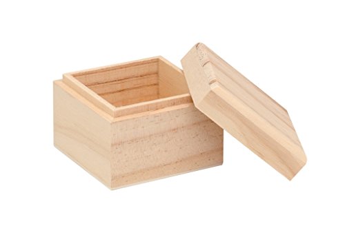Glorex Scatola in legno naturale, 7,5 x 7,5 x 6 cm. - Animalerie Amazon Italie à 4.47€