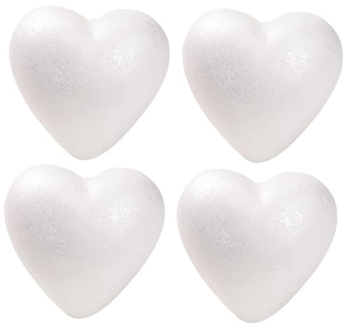 COEUR STYROPOR 11CM PACK 4 PIECES - Loisirs Créatifs Amazon France à 2.05€