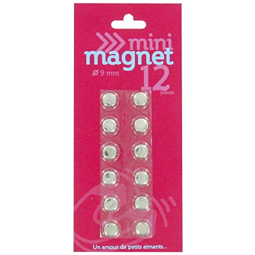 AyLia Set of 12 Mini Magnets Diameter 9 mm Silver - Sports & Fitness Amazon Royaume-Uni à 1.63€