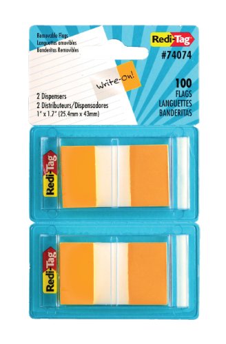 Redi-Tag Pop-Up Page Flags, 2 Dispensers per Pack, 100... - Fournitures Bureau Amazon Royaume-Uni à 11.63€