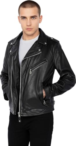 Blouson perfecto en cuir Schott ref 32128 Noir - N - S en promo à 173€ (-57%) sur Amazon FR