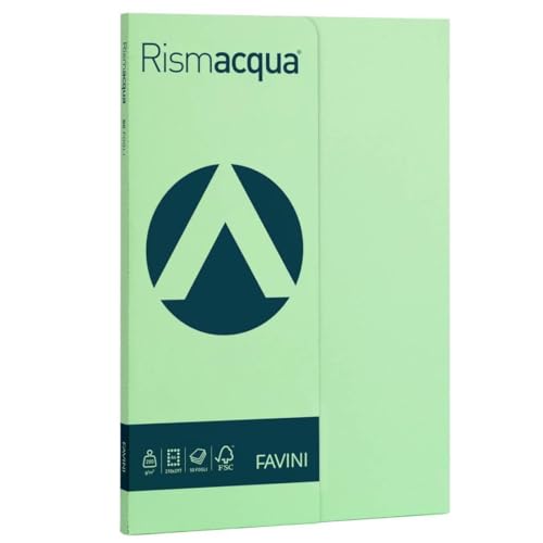 Favini Rismacqua Small A4 50 feuilles 200gr/m² Light Green... - Maison & Cuisine en promo à 5.44€