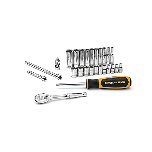 GearWrench 26 Pc. 1/4" Drive 12 Pt. Standard Mechanics Tool... - Home & Kitchen Amazon UK à 66.85€