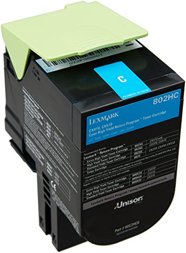 Lexmark Cartridge 802HC Cyan (80C2HC0) - Auto & Moto Amazon France à 62.70€