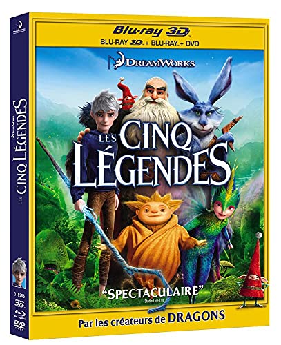Les Cinq Légendes [Combo Blu-ray 3D + Blu-ray + DVD + Copie... - Beauté & Parfums Amazon France à 16.27€