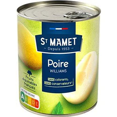 St Mamet Poires Williams au sirop - La boîte de 465g net... - Sports & Fitness Amazon France à 4.29€