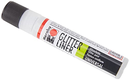 Marabu 18030009570 - Glitter Liner weiß, Glitzer... - Maison & Cuisine en promo à 4.29€