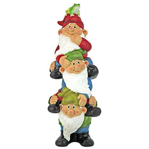 Design Toscano Garden GNOME Statua - Torre di Tre Gnomi... - Garden & Outdoor Amazon Italy à 43.46€