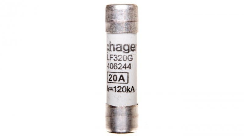 Hager LF320G - Fusibile 10 x 38 mm, 20 A - Bricolage & Outils Amazon Italie à 1.00€