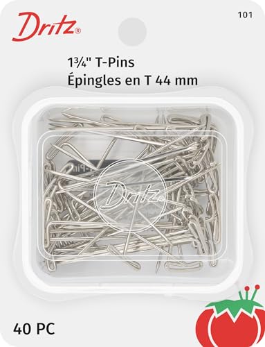 Dritz 101 T Pins, 1-3/4-Inch (40-Count), Nickel - Fournitures Bureau Amazon Royaume-Uni à 8.08€