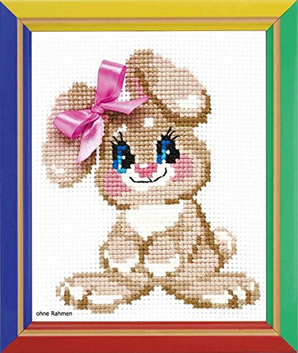 Riolis Happy Bee Kreuzstich-Stickset "Hasenbaby", Zählmuster - Maison & Cuisine Amazon Allemagne à 5.72€