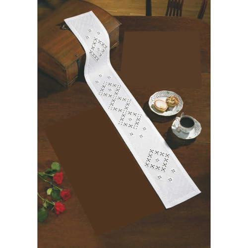 Kit de chemin de table Hardanger court point à point en promo à 24,18€ (-40%) sur Amazon FR