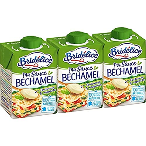 BRIDELICE Sauce béchamel UHT 3 x 20 cl - Épicerie Amazon France à 4.09€