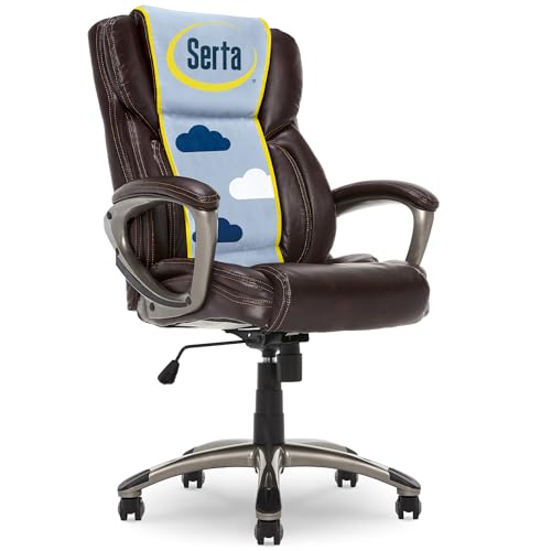 Serta - Silla ejecutiva no aplicable, Piel sintética... - Fournitures Bureau en promo à 707.13€