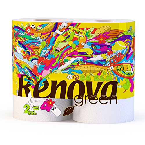 Renova verde 100% carta riciclabile XXL asciugamano 2 pezzi - Auto & Moto en promo à 4.70€