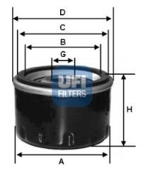 UFI Filters 23.210.00 Filtro Olio Motore per Auto - Auto & Motorcycle Amazon Italy à 7.24€