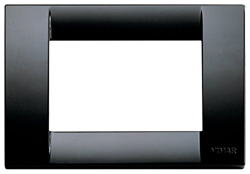 Vimar serie idea - Placa classica 3 módulo plastico negro - Amazon Espagne à 4.90€